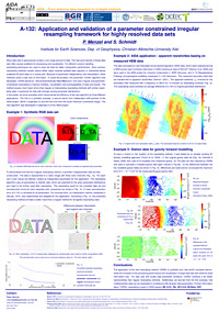 Application and validation of a parameter constrained irregular resampling framework for highly resolved data sets