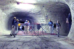 Georadar Messungen im Salzstock Gorleben