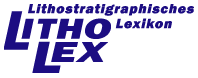 LithoLex-Logo und Start der Datenbank-Recherche-Anwendung LithoLex