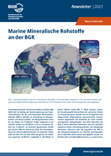 Titelblatt und Download Marine Rohstoffe Newsletter 2023: Marine mineralische Rohstoffe an der BGR